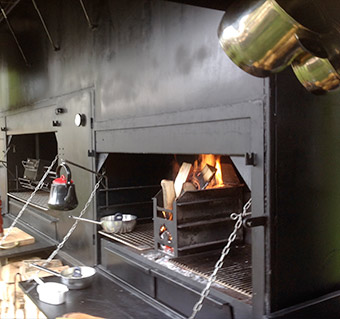 buiten koken op hout-gent