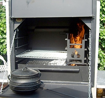 buiten koken op hout-gent